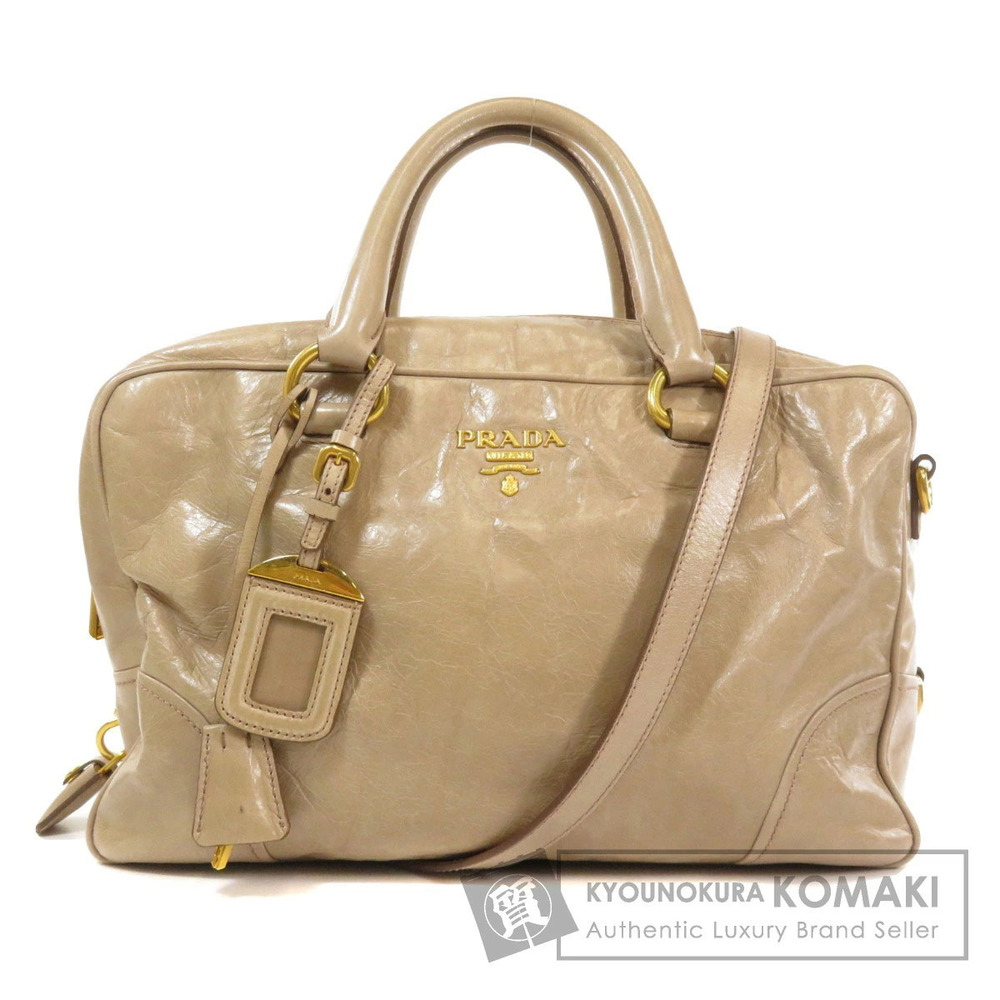 Prada Vitello Shine Tote Bag Leather